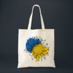 Tote Bag Ukraine Support Sunflower<br><div class="desc">Support Ukraine</div>