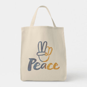 Tote Bag Ukrainien - Symbole de PAIX V-Sign Ukraine Anti-Gu