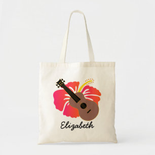 Tote Bag Ukulele Hawaiian Music Personnalisée