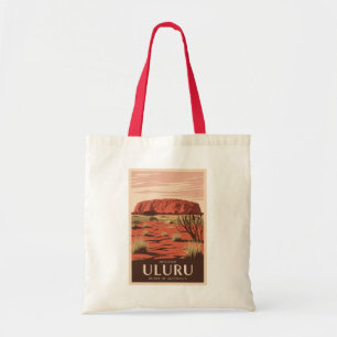 Tote Bag Uluru Australia Travel Art Vintage