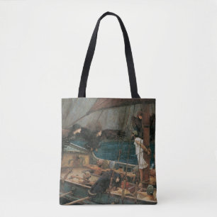 Tote Bag Ulysse et les sirènes par John William Waterhouse