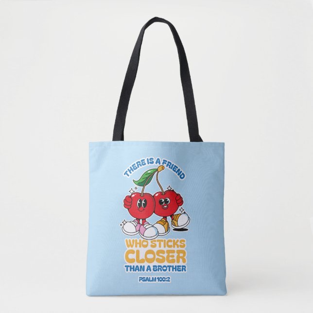 Tote Bag Un ami est plus proche qu'un frère (Devant)