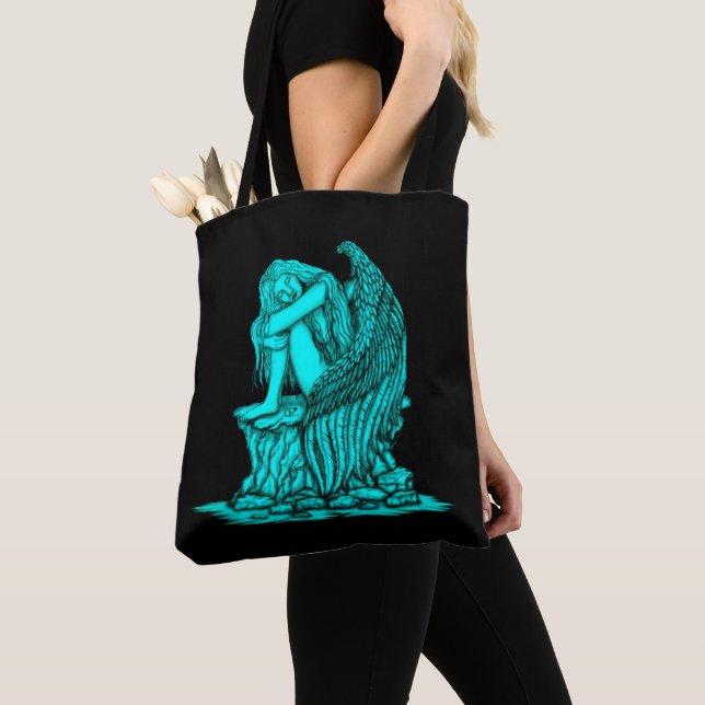 Tote Bag Un ange endormi sur la pierre (De près)