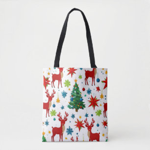 Tote Bag Un Art numérique Motif de Noël festif