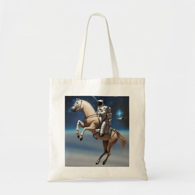 Tote Bag Un astronaute à cheval dans l'espace (Devant)