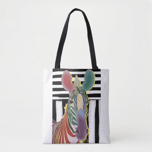 Tote Bag Un autre Zebra Medium Fourre-tout (Devant)