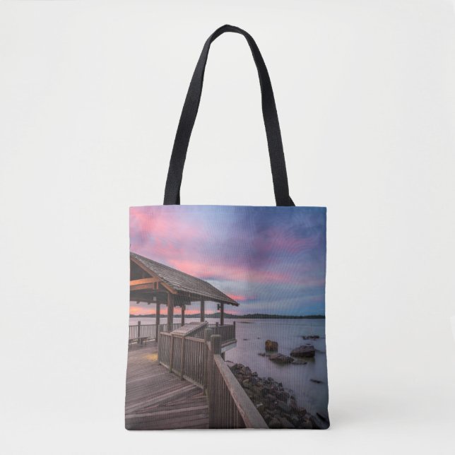 Tote Bag Un beau coucher du soleil (Devant)