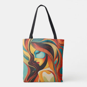 Tote Bag Un beau portrait abstrait