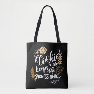 Tote Bag Un biscuit par jour garde la tristesse loin du noi
