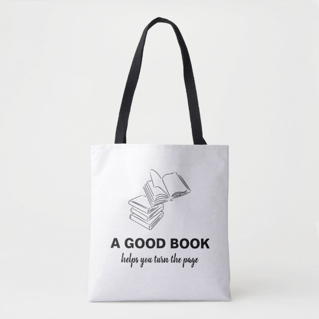 Tote Bag Un bon livre (Devant)