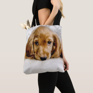 Tote Bag Un cocker mignon