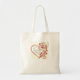 Tote Bag "un coeur trouvera toujours un moyen de chanter sa