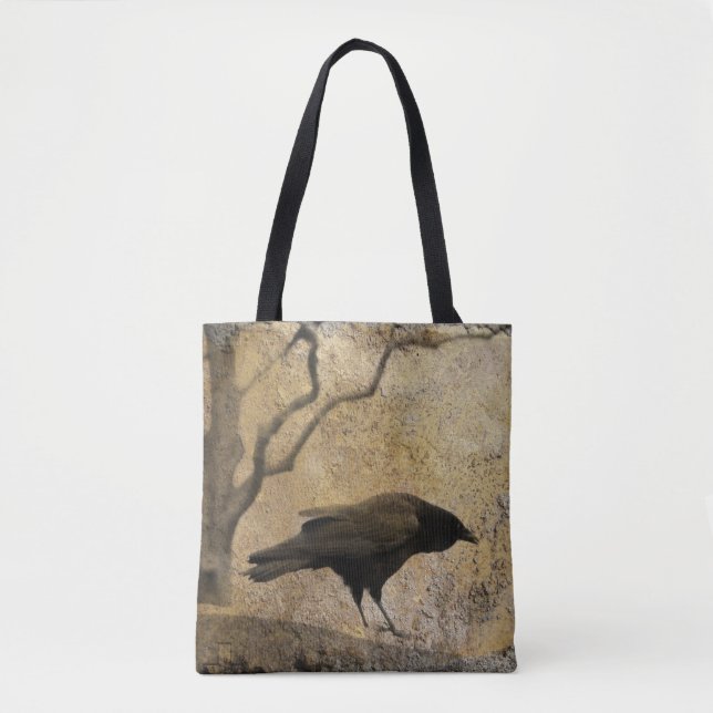 Tote Bag Un Corbeau mystérieux (Devant)