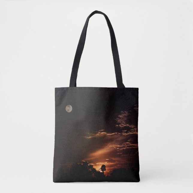 Tote Bag "Un coucher de soleil sur la lune" (Devant)