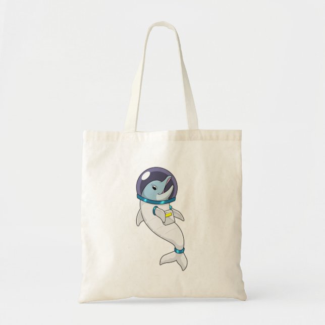 Tote Bag Un dauphin en tant qu'astronaute en costume (Devant)