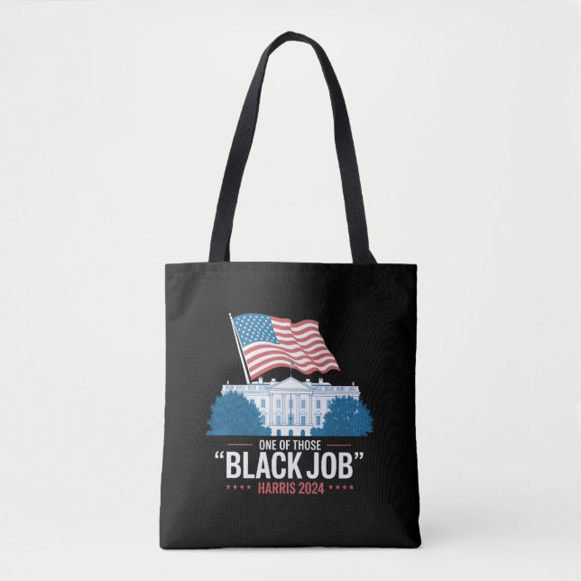 Tote Bag Un de ces Black Jobs Harris 2024 (Devant)