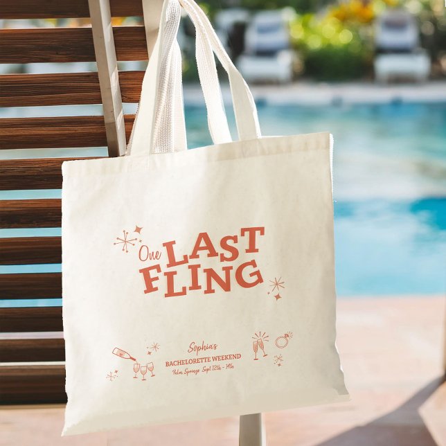 Tote Bag Un dernier flirt Enterrement de vie de jeune fille (Créateur téléchargé)