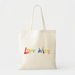 Tote Bag Un design coloré, gai et créatif de Love Wins