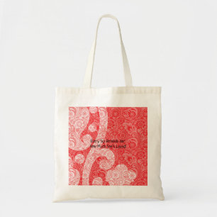 Tote Bag Un design paisley orné avec des couleurs riches ro