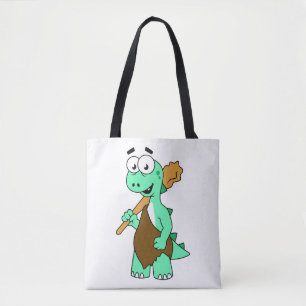 Tote Bag Un Dessin Tyrannosaurus Rex Caveman.