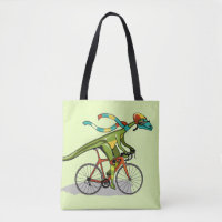 Un Dinosaure Anabisetia À Vélo.