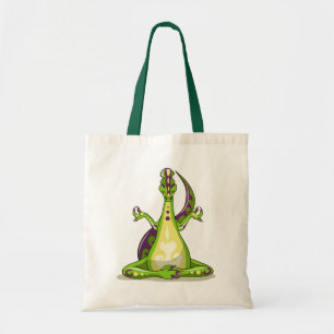 Tote Bag Un Dinosaure Iguanodon Qui Fait Du Yoga.