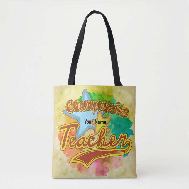 Tote Bag Un enseignant champion   (Devant)