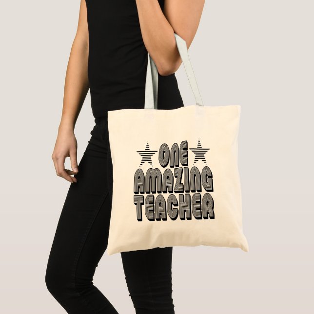 TOTE BAG UN ENSEIGNANT EXTRAORDINAIRE. (Devant (produit))