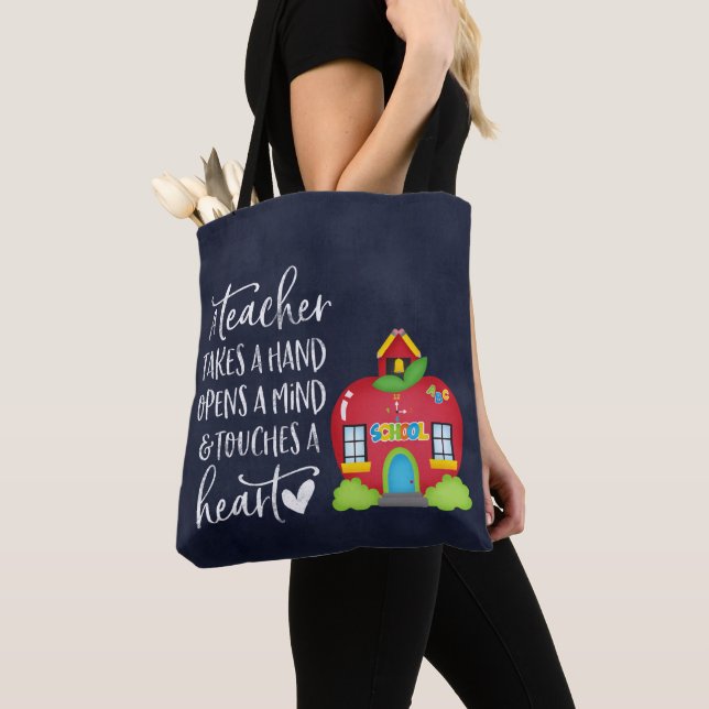 Tote Bag Un enseignant prend la main (De près)
