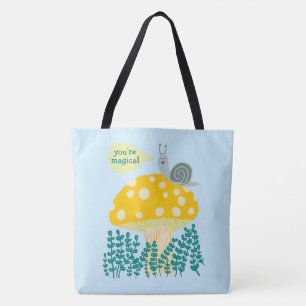 Tote Bag Un escargot de Whimsal sur le personnage de Maghro