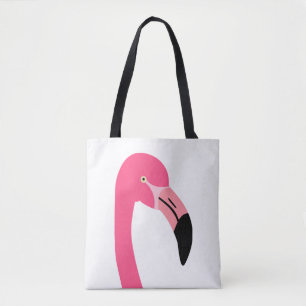 Tote Bag Un flamant rose mignon isolé
