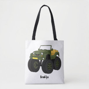 Tote Bag Un Green Monster truck