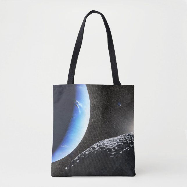 Tote Bag Un Hippocamp de la minuscule lune de Neptune. (Devant)
