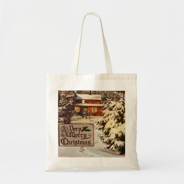 Tote Bag Un hiver traditionnel classique de Noël très (Devant)