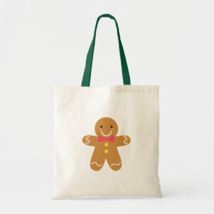 Tote Bag Un homme en pain d'épices mou et joyeux pour Noë