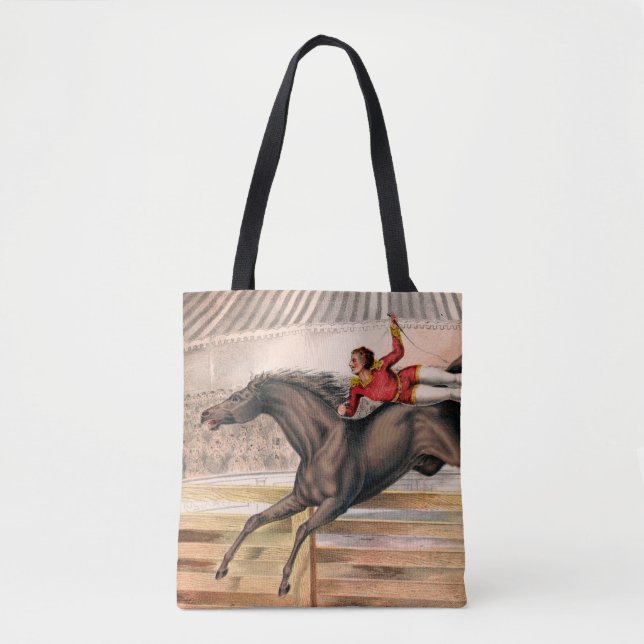 Tote Bag Un Interprète De Cirque À Cheval De Voûte (Devant)
