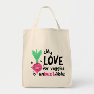 Tote Bag Un jeu de betteraves positif - Mon amour pour les