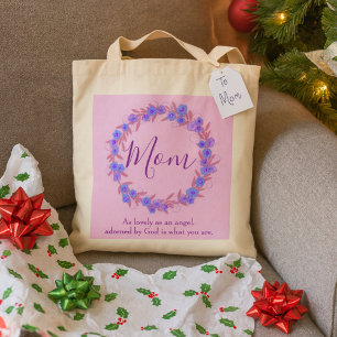 Tote Bag Un joli cadeau pour maman Floral