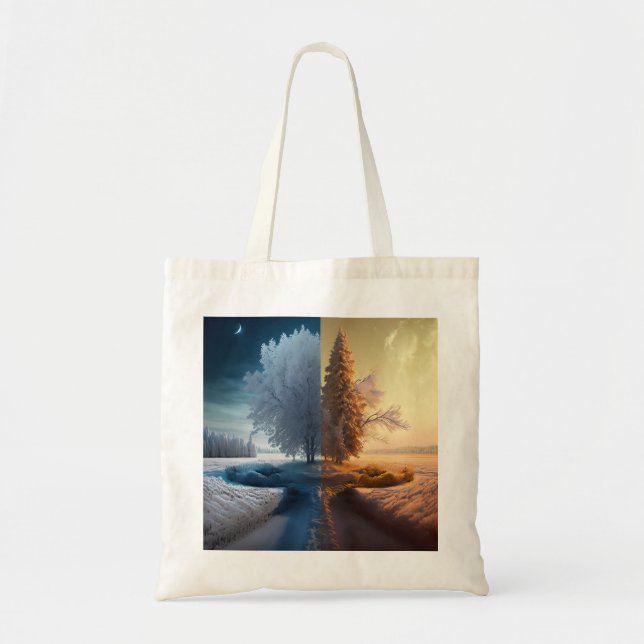 Tote Bag Un jour en hiver (Devant)