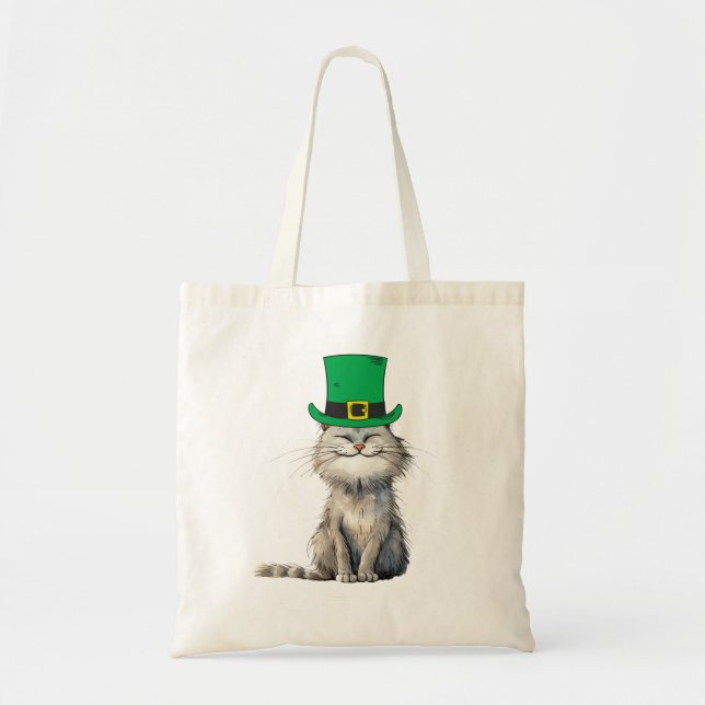 Tote Bag Un joyeux chat irlandais (Devant)