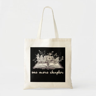 Tote Bag Un Livre De Chapitre De Plus Avec Fleurs