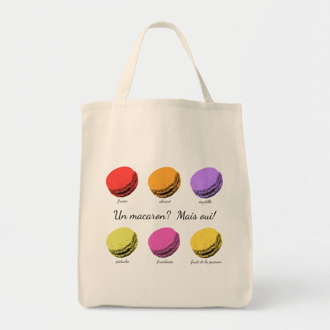 Tote Bag Un macaron? Mais oui! (Devant)