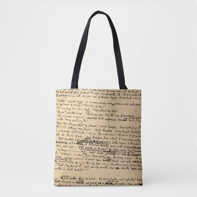 Tote Bag Un manuscrit d'original de chant de Noël (Devant)