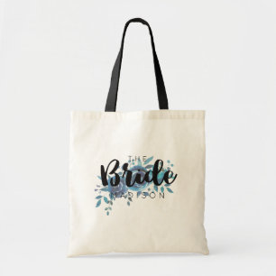 Tote Bag Un Mariage Rose couleur bleu