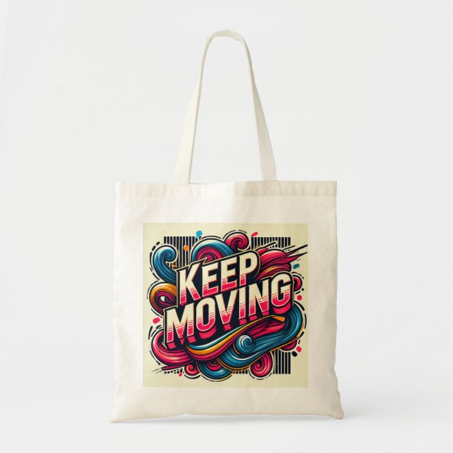 Tote Bag Un message positif pour continuer à avancer. Eco-b (Devant)