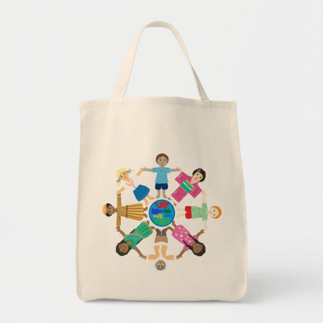 Tote Bag Un monde une famille (Devant)