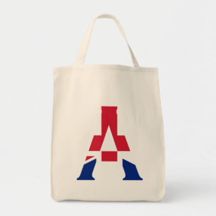 Tote Bag Un monogramme superposé sur Union Jack Flag gtcnt