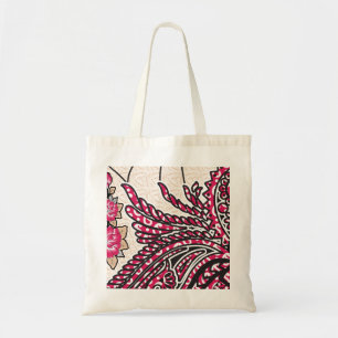 Tote Bag Un motif décoratif paisley avec des tons vifs de r