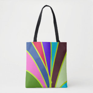 Tote Bag Un motif dynamique et multicolore sans faille four