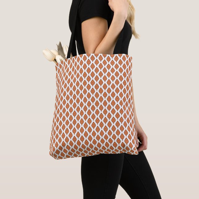 Tote Bag un Motif géométrique noir blanc exceptionnel (De près)